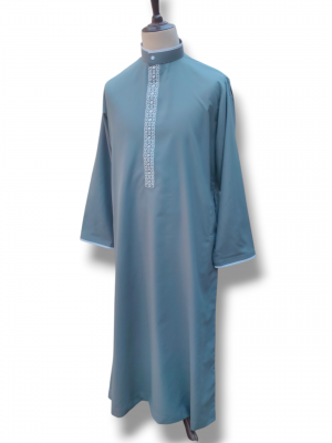 Men Saudi Thobe in Grey Colour