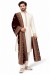 groom shawl in maroon colour