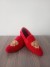 men red shoes with gold handwork