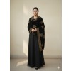 ladies black velvet shawls
