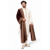 groom shawl in maroon colour