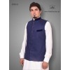 Men Plain Navy Blue Waistcoat for Shalwar Kameez