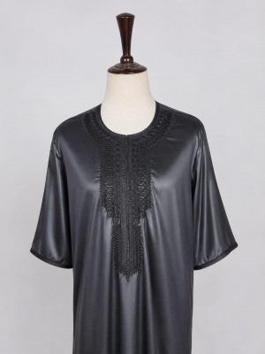 Buy Black Moroccan Thobe