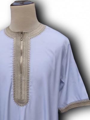 DWMJ013 - Moroccan white jellaba | جلابية مغربية بيضاء