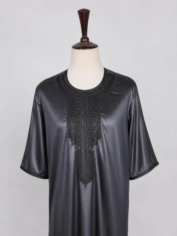 Buy Black Moroccan Thobe
